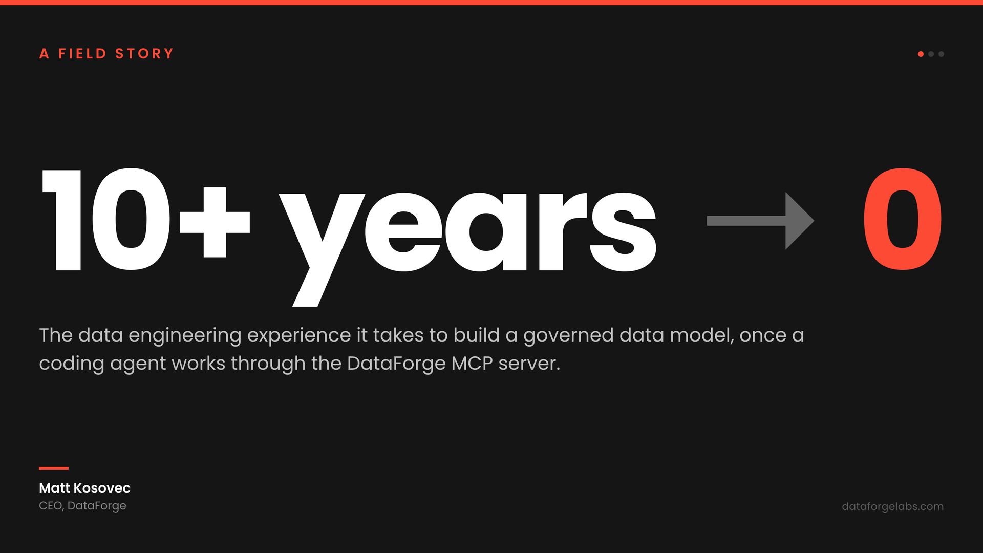 How DataForge changed from requiring 10+ years of data engineering experience to zero in a few months
